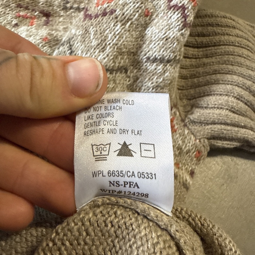 Woolrich Beige and Gray Cardigan Sweater - Picture 9 of 10